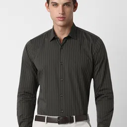 Peter England Vertical Striped Formal Shirt-picture-42