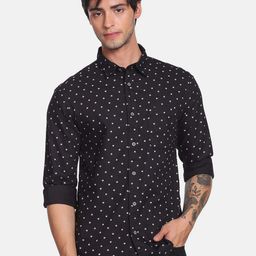 Flying Machine Men Pure Cotton Slim Fit Opaque Printed Casual Shirt-picture-19