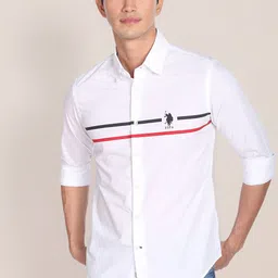 U.S. Polo Assn. Horizontal Stripe Cotton Casual Shirt-picture-45