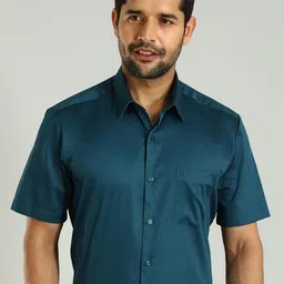 Indian Terrain Premium Tailored Fit Cotton Formal Shirt image 3