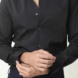 MISCHIEF MONKEY Classic Tailored Fit Opaque Casual Shirt image 3