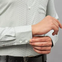 LOUIS STITCH Comfort Opaque Micro Checked Cotton Formal Shirt image 2