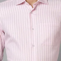 Louis Philippe Vertical Striped Pure Cotton Formal Shirt image 2