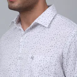 Cantabil Comfort Micro Ditsy Printed Cotton Casual Shirt image 2