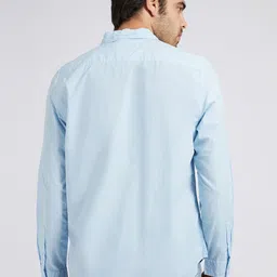 GUESS Men Solid Pocket Slim Fit Casual Shirt image 3