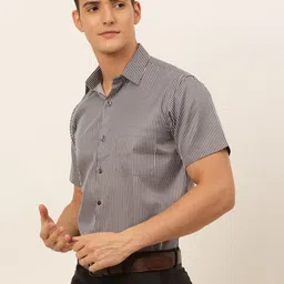 JAINISH Men Classic Striped Formal Shirt image 5