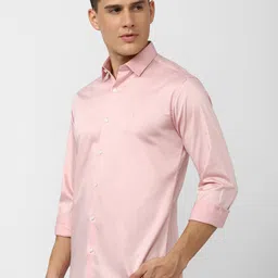 van heusen V Dot Slim Fit Spread Collar Opaque Casual Shirt image 3