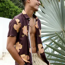 Campus Sutra Floral Printed Classic Regular Fit Casual Shirt image 3