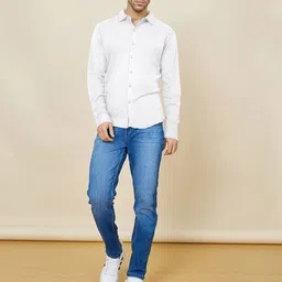 Styli Tailored Fit Enriched Cotton Knitted Shirt image 3