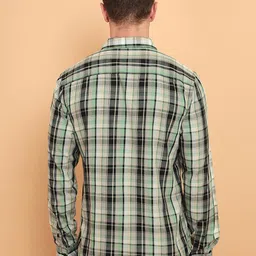 Wrangler Tartan Checked Regular Fit Pure Cotton Casual Shirt image 5