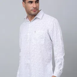 Cantabil Comfort Micro Ditsy Printed Cotton Casual Shirt image 4