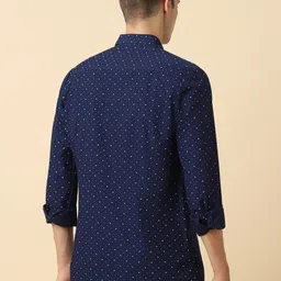 Allen Solly Slim Fit Micro Ditsy Printed Pure Cotton Casual Shirt image 5