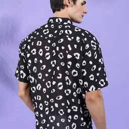 The Indian Garage Co Abstract Printed Cuban Collar Regular Fit Opaque Casual Shirt image 4