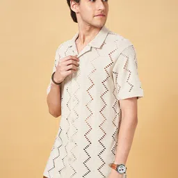 7 Alt by Pantaloons Cuban Collar Casual Shirt image 3