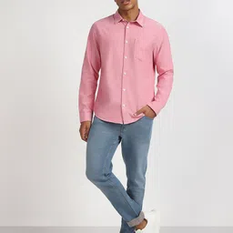 Lee Spread Collar Cotton Casual Shirt-picture-14