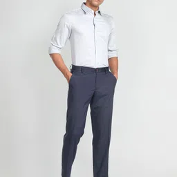 Arrow New York Self Design Slim Fit Classic Cotton Formal Shirt image 2