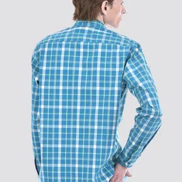 Numero Uno Tartan Checked Spread Collar Cotton Shirt image 5