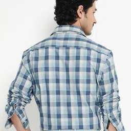 RARE RABBIT MAC Buffalo Checked Comfort Cotton Opaque Casual Shirt image 5