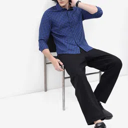 HIGHLANDER Slim Fit Buffalo Checked Casual Cotton Shirt image 5