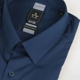 Arrow New York Slim Fit Spread Collar Twill Formal Shirt image 3