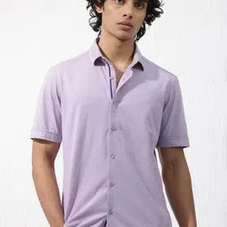 RARE RABBIT Men Miraje Spread Collar Slim Fit Opaque Cotton Shirt image 2