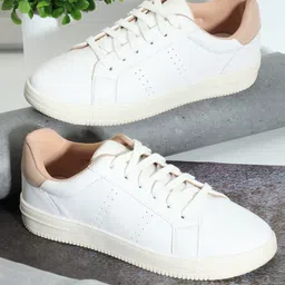 The Roadster Lifestyle Co. Women White Perforations Comfort Insole Lace-Ups Sneakers-picture-28