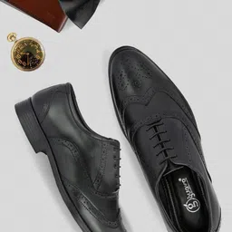 Guava Men Genuine Leather Formal Brogues-image-15