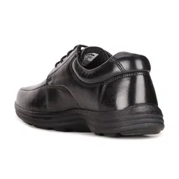 Bata Men Black Solid Leather Formal Derbys image 5