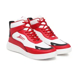Zixer Men Red Colourblocked Sneakers image 2