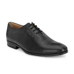 CLOG LONDON Men Textured Leather Formal Oxfords image 4