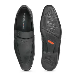 Ruosh Men Black Solid Leather Formal Shoes image 3
