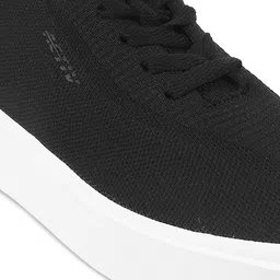 ACTIV Men Black Woven Design Sneakers image 3