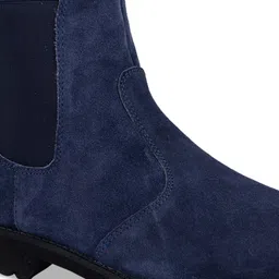 LA BOTTE Men Blue Solid Suede Formal Boots image 4