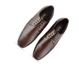 HikBi Men Square Toe Leather Formal Derbys image 3