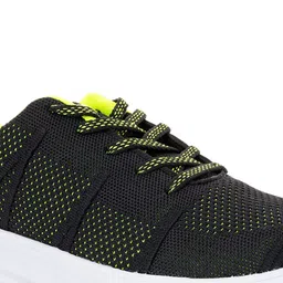 Khadims Men Black Woven Design Sneakers image 4