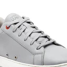 HRX by Hrithik Roshan Men Grey & Brown Comfort Insole Contrast Sole Sneakers image 2