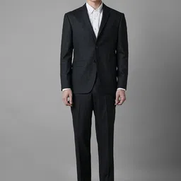 Luxure by Louis Philippe Checked Two-Piece Formal Suit image 1