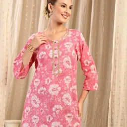 Zelena Coral Cotton Zipless Maternity Feeding Top - Embroidered Neck-image-25
