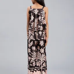 Unique Designers Girls Floral Printed Top with Palazzos image 2