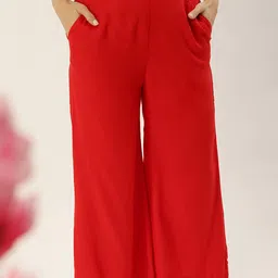 De Moza Women Flared Cropped Palazzos-picture-27