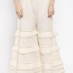 BCZ Style Ruffles Flared Cotton Ethnic Sharara image 1