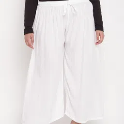 CLORA CREATION PLUS Women Plus Size Wide Leg Palazzos-picture-36