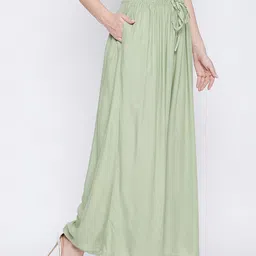 Clora Creation Women Flared Knitted Ethnic Palazzos image 4