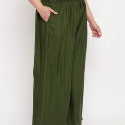 CLORA CREATION PLUS Women Mid-Rise Flared Palazzos image 2