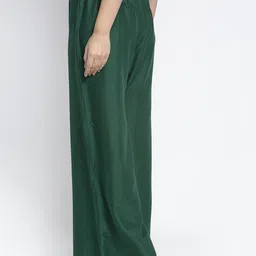 GRACIT Women Pack of 2 Green & Peach-Coloured Ethnic Palazzos image 4