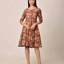 Ikk Kudi by Seerat Red Floral Dress-image-86