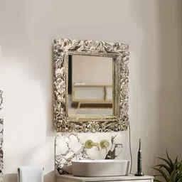 Metalsmith Elegant Hanging Mirror With Wooden Frame image 1