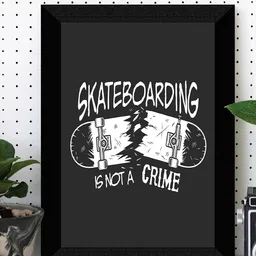 SAF Charcoal Grey & White Motivational Quote Painted Framed Wall Art image 1