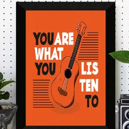 SAF Black & Red Motivational Painted UV Textured Framed Wall Art image 1