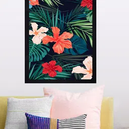 Gallery99 Red & Green Printed Framed Wall Art image 1